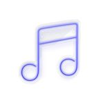 چراغ نئونی دیواری آرن تیم طرح نت موسیقی