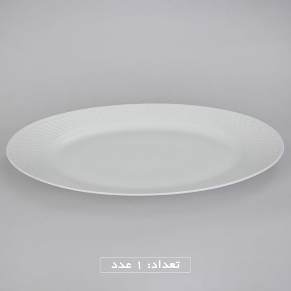 سرویس غذاخوری 28 پارچه چینی زرین ایران سری رادیانس مدل White 2 درجه عالی