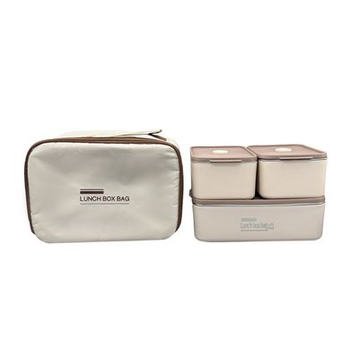 ظرف غذا مدل GS-M-294098 سه قلو به همراه کیف