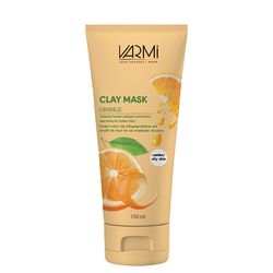 ماسک صورت خاک رسی پرتقال وارمی مدل Clay Mask حجم 150 میلی‌لیتر ضد جوش و آکنه، سم‌زدای عمقی، حاوی کپسول ویتامین C، روشن‌کننده و س