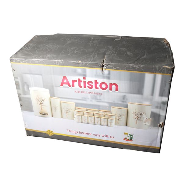 سرویس آشپزخانه 18 پارچه آرتیستون مدل درب بامبو