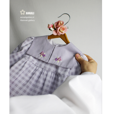 ست بلوز شلوار دخترانه مانیا رنگ یاسی