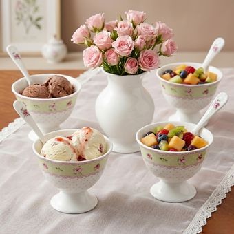 بستنی خوری آنجلا مدل ZP-231 بسته 6 عددی
