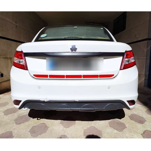 برچسب شبرنگ سپر عقب خودرو رفلکتر کد TR5B7Y مناسب برای تیبا مجموعه 5 عددی