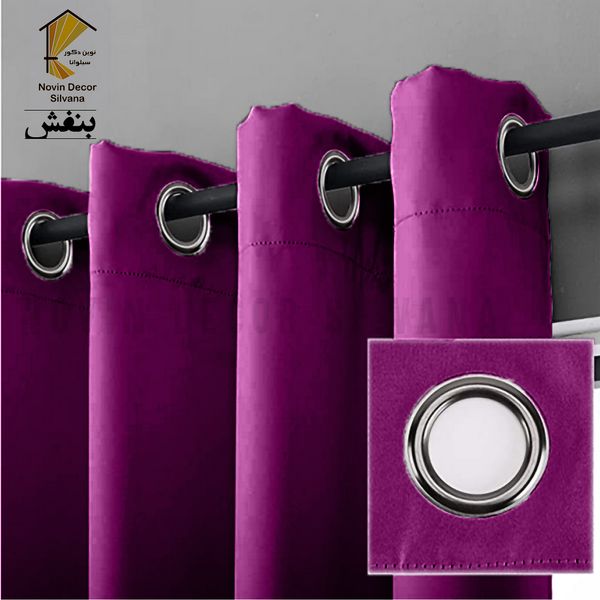 پرده نوین دکور سیلوانا مدل کتان کد 180 1 سایز 180 × 140 سانتی متر