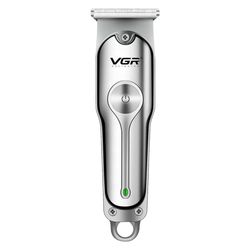 ماشین اصلاح موی سر و صورت وی جی ار مدل V-071 با تیغه دوار روکش الماس، موتور 8500 دور در دقیقه، باتری 600 میلی‌آمپر ساعت، شارژ US