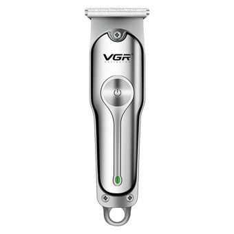 ماشین اصلاح موی سر و صورت وی جی ار مدل V-071 با تیغه دوار روکش الماس، موتور 8500 دور در دقیقه، باتری 600 میلی‌آمپر ساعت، شارژ US