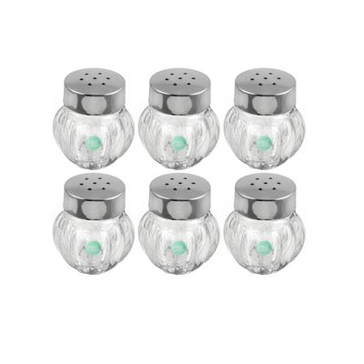 نمک پاش میس گلس مدل تپل بسته 6 عددی