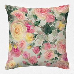 کاور کوسن مدل گل دورو طرح دار کد 14004