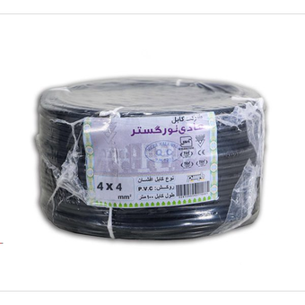 کابل افشان مسی سایز 4 در 4 هادی نور گستر