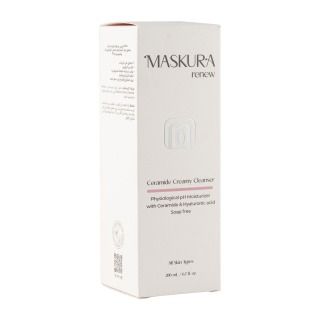 کرم پاک کننده صورت سرامید Maskura 200ml ماسکورا