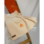 تاپ شلوار ماهنی رنگ کرم نارنجی