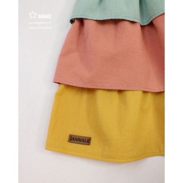 پیراهن دخترانه اِلی رنگ زرد