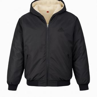 کاپشن مردانه  مشکی داخل تمام خز مدل adidas-مشکی