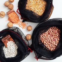 کیسه ی خرید توری بندی مشکی