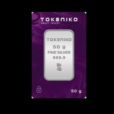 شمش نقره 50 گرمی توکنیکو