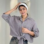 شومیز جلو گره داماسک