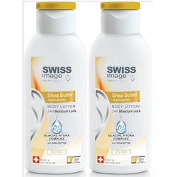 لوسیون تسکین دهنده و آبرسان بدن شی باتر Swiss Image Deep Softening Body Lotion