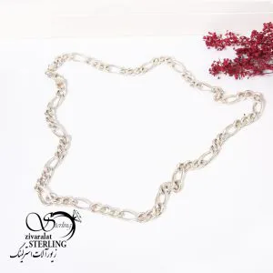 زنجیر توخالی نقره CARTIER ایتالیایی کد 5110