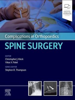 Complications in Orthopaedics: Spine Surgery 2025 1st Edition