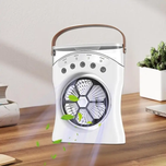 پنکه شارژی مدل مه پاش کد M2053 ظرفیت 3600 میلی آمپری چراغ دار