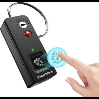 قفل مینی با اثر انگشت گرین لاین Green mini fingerprint padlock