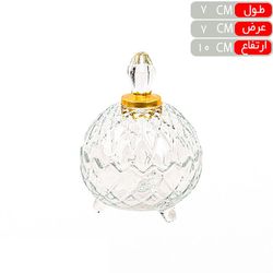 قندان میشل بزرگ لب طلا رز عسلی