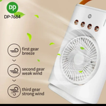 پنکه رومیزی شارژی DP 7688 | خنک کنندگی بالا باتری 4000 آمپری