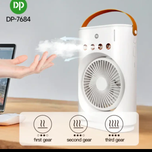 پنکه رومیزی شارژی DP 7688 | خنک کنندگی بالا باتری 4000 آمپری