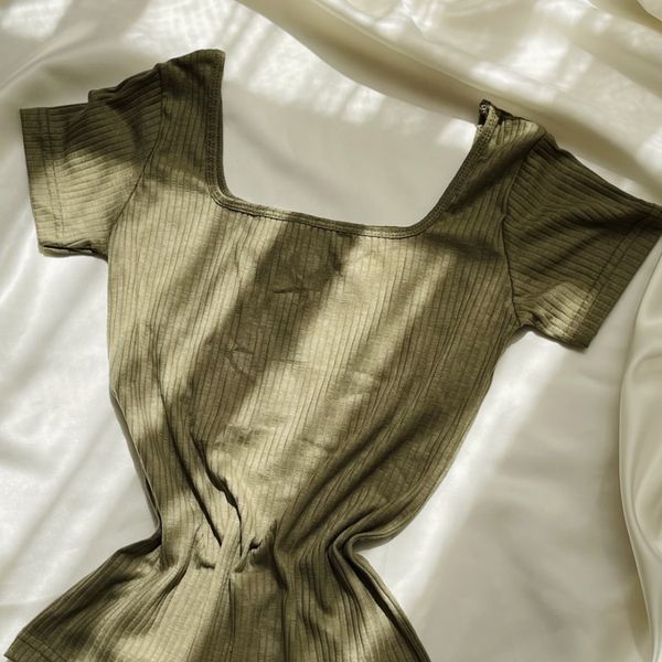 تیشرت زنانه و دخترانه مدل یقه خشتی