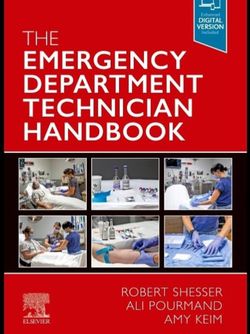 The Emergency Department Technician Handbook2023
