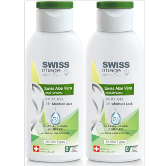 ژل تسکین دهنده و آبرسان بدن آلوئه ورا  Swiss Image Active Moisturizing Body Gel Value