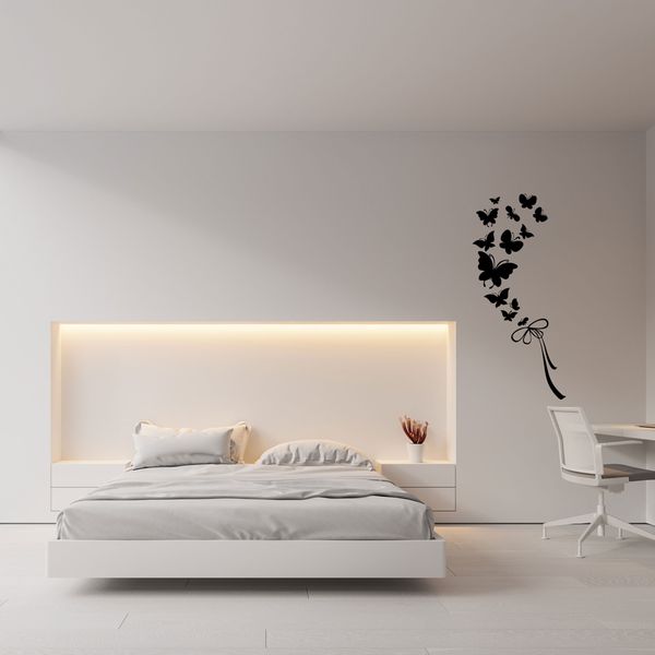 استیکر آژنگ مدل پروانه کد D-M-779 مجموعه 14 عددی