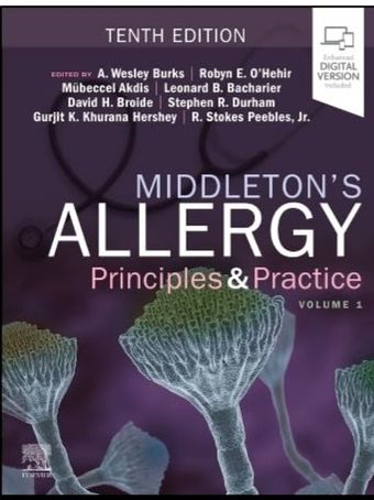 Middleton's Allergy Principles and Practice 10th 2027