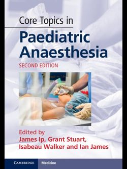 Core Topics in Paediatric Anaesthesia 2025 2nd Edition