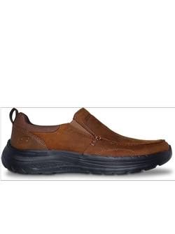 کفش چرمی روزمره مردانه اسکچرز Skechers Men's Decklan-Aldred Slip-On 205339-cdb