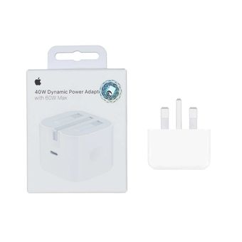 شارژر 40 وات اپل مدل 40W Dynamic Power Adapter with 60W Max - اصلی (گارانتی 18 ماهه شرکتی)