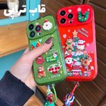 قاب کریسمسی آینه ای سبز همراه با آویز