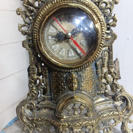 ساعت رو میزی فرانسوی برنزی