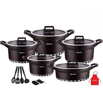 سرویس قابلمه دسینی 17 پارچه مدل DK-340