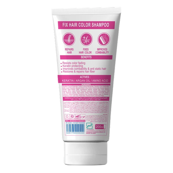 شامپو تخصصی تثبیت رنگ و ترمیم مو