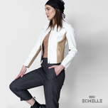 کت برش دار چرم زنانه مدل Maple