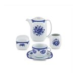 سرویس چینی 98 پارچه کامل چینی زرین ایران سری کواترو مدل فلورانس درجه یک