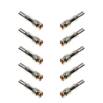  فیش bnc مدل نارنجکی سیلور بسته 10 عددی