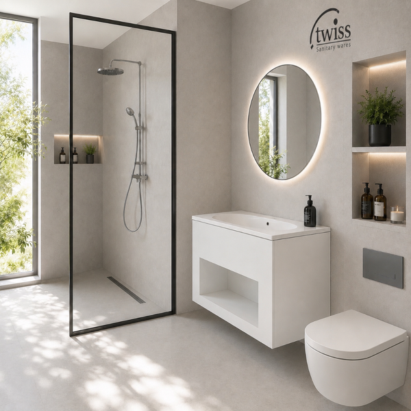 ست کابینت روشویی توییس مدل آرکا Arka به همراه آینه