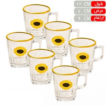 نیم لیوان لیدو لب طلا رز عسلی