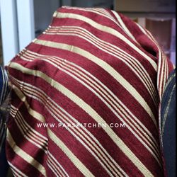 پارچه مخمل جگری راه راه ترک