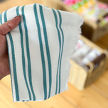 دستمال ریسما زمینه سفید با خطوط رنگی در انواع رنگ بندی - شماره 54/02