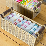 دستمال ریسما زمینه سفید با خطوط رنگی در انواع رنگ بندی - شماره 54/02