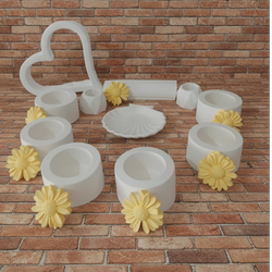 ست بابونه پر طرف دار